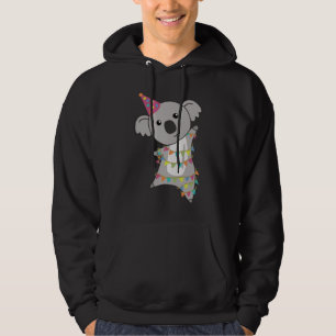 Moletom Aniversário Urso Koala Urso Garland Hoodie