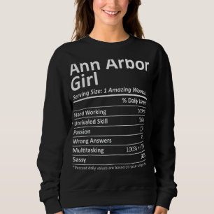 Moletom Ann Arbor Girl Mi Michigan City Home Roots USA