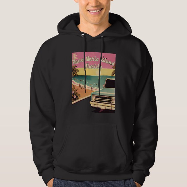 Moletom Anna Maria Island Retro Beach Vacation Graphics Fl (Frente)