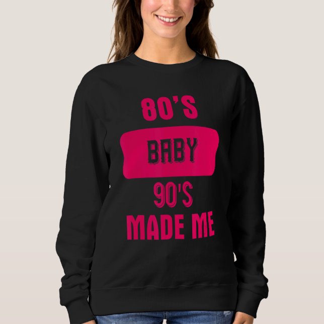 Moletom anos 80 90 fez-me dizeres Gráfico 1 (Frente)