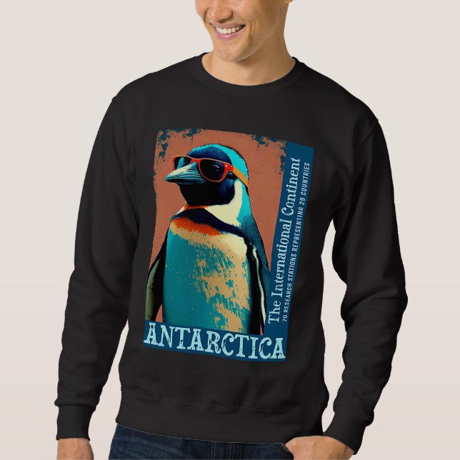Moletom Antarctica Cute Cool Penguin Antarctic Research So (Frente)