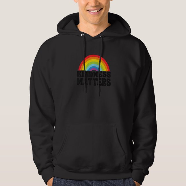 Moletom Anti Bullying Hippie Retro Teacher Rainbow Kindnes (Frente)