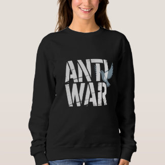 Moletom "Anti-Guerra" poderosa com T-Shirt da Dove de Paz