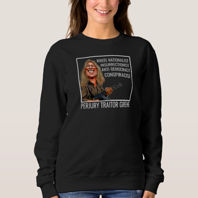 Moletom Anti Marjorie Taylor Greene Recall Mtg (Frente)