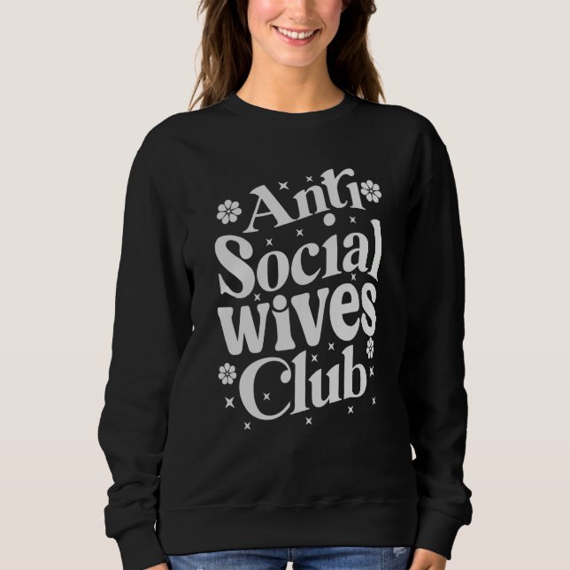 Moletom Anti Social Wives Club Retro (Frente)