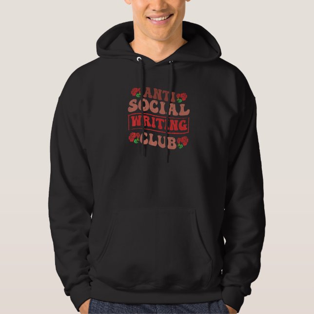 Moletom Anti Social Writing Club - Funny Introvert Premium (Frente)
