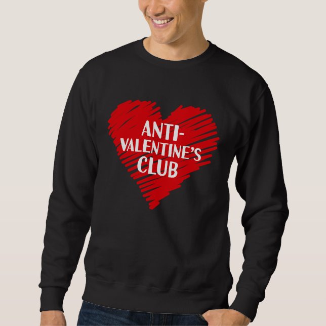Moletom Anti Valentine's Club Single Awareness Day 2023  V (Frente)