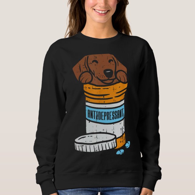 Moletom Antidepressivo Dachshund Weiner Salsicha (Frente)