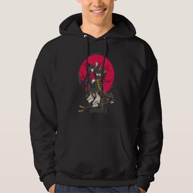 Moletom Antiga mulher japonesa Samurai Katana Ronin Geish (Frente)