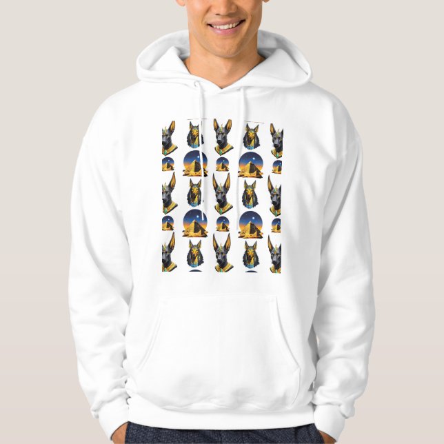 Moletom Antiga Pirâmide do Egito, Anubis - Design (Frente)