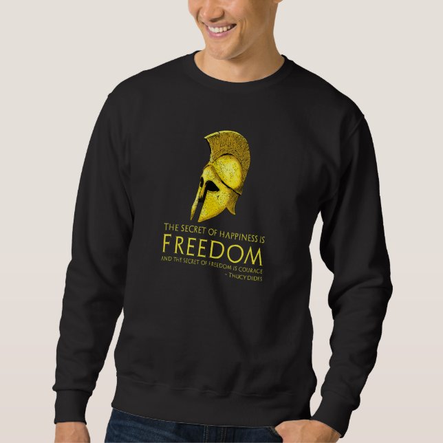 Moletom Antigos Tucídides Gregos Citam Liberdade Libertari (Frente)