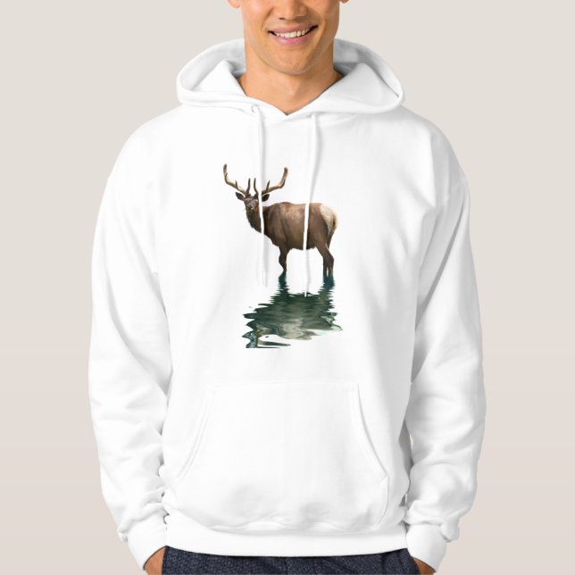 Moletom Antlered Wapiti Elk Wildlife Supporter Art (Frente)