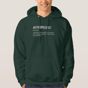 Moletom Antropólogo Cultural Hoodie - Definição Engraçada