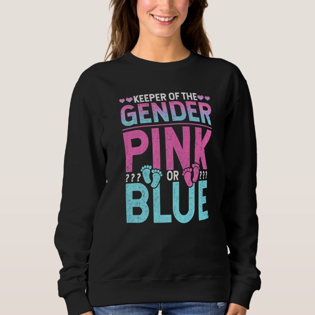 Moletom Anúncio de Gravidez Guardião do Gênero Rosa O (Frente)