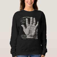 Anúncio de Impressão de palmística em mão aberta d