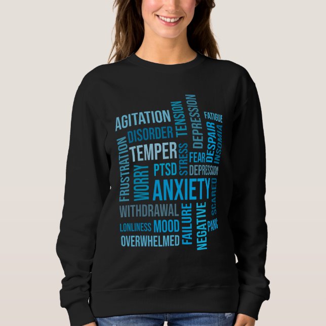 Moletom Anxiety Depression Disorder Mental Health Awarenes (Frente)