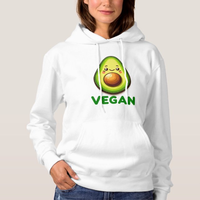 Moletom Anything you can do I can do Vegan Happy Avocado (Frente)