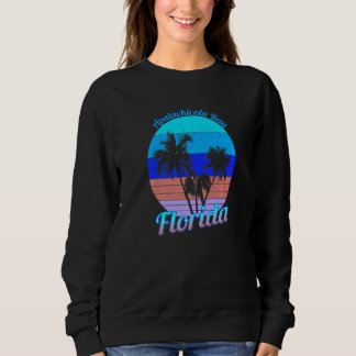 Moletom Apalachicola Bay Florida Retro Tropical Palm Trees
