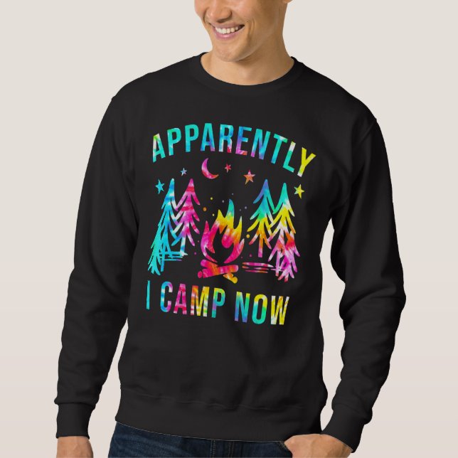 Moletom Aparentemente Eu Acampo Agora Campos De Campfire A (Frente)