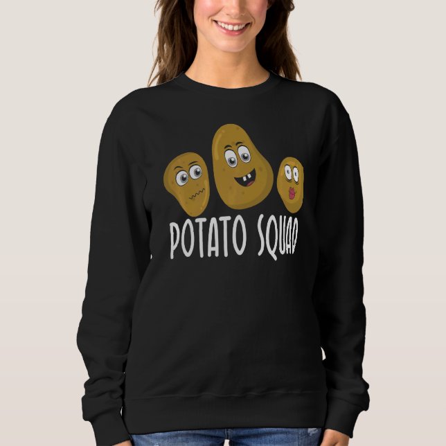 Moletom Aparentes De Batata Para Mulheres Batatas De Batat (Frente)