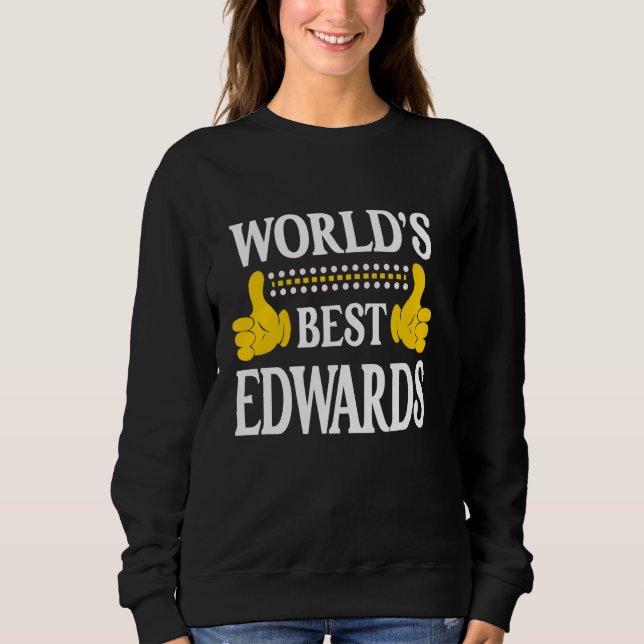 Moletom Apelido Edwards Equipe de Sobrenomes do Mundo (Frente)