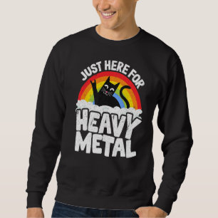 Moletom Apenas Aqui Pelo Heavy Metal Satan Goth Cat Heavy 
