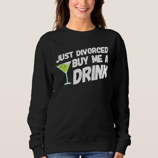 Moletom Apenas Divorciou-Me Um Comprar De Um Festa De Divó (Frente)