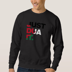 Moletom Apenas Dua It Palestina Flag Muçulmano cita Typogr