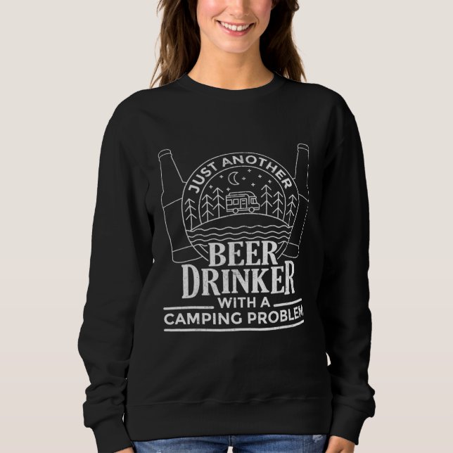 Moletom Apenas Outro Beer Beer Com Um Problema De Acampame (Frente)