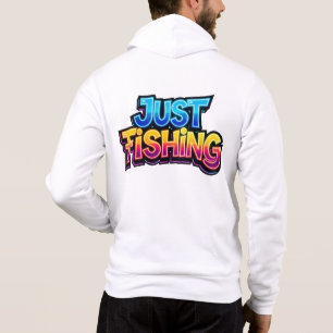 Moletom Apenas Pescando Neon Brilho Arco-Íris Presente Div