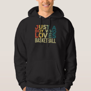 Moletom Apenas Um Menino Que Adora Basquete De Roupa De Ba
