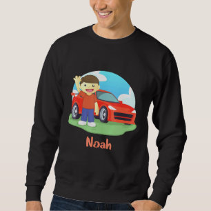 Moletom Apenas Um Menino Que Ama Carros Chamados Noah