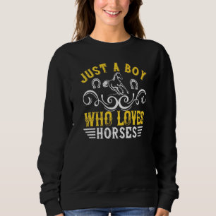 Moletom Apenas Um Menino Que Ama Cavalos