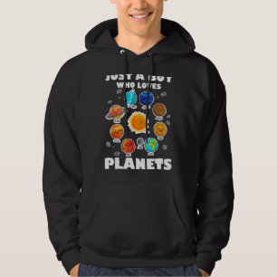Moletom Apenas Um Menino Que Ama Planetas E Espaço Solar D