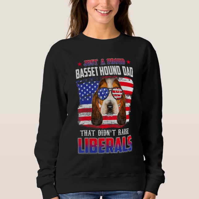 Moletom Apenas Um Pai De Caça De Base Orgulhosa Merica Dog (Frente)