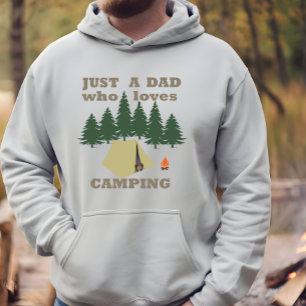 Moletom apenas um pai que adora acampar
