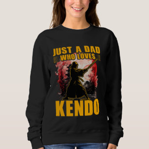 Moletom Apenas um Pai que ama Kendo Japonês Arte Marcial D