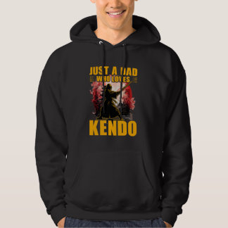 Moletom Apenas um Pai que ama Kendo Japonês Arte Marcial D