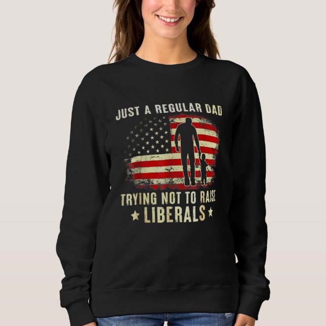 Moletom Apenas Um Pai Regular Tentando Não Levantar Libera (Frente)
