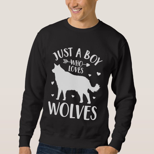 Moletom Apenas um Rapaz que Ama Lobos  Lobo (Frente)