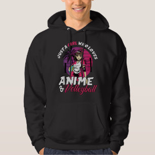 Moletom Apenas Uma Garota Que Ama Anime e Anime de Volei