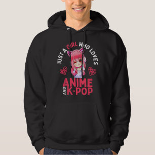 Moletom Apenas uma garota que ama anime e merch de KPop K