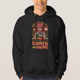 Moletom Apenas Uma Garota Que Ama Anime E Ramen Kawaii Jap