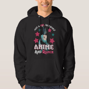 Moletom Apenas Uma Garota Que Ama Anime e Tigela de Ramen