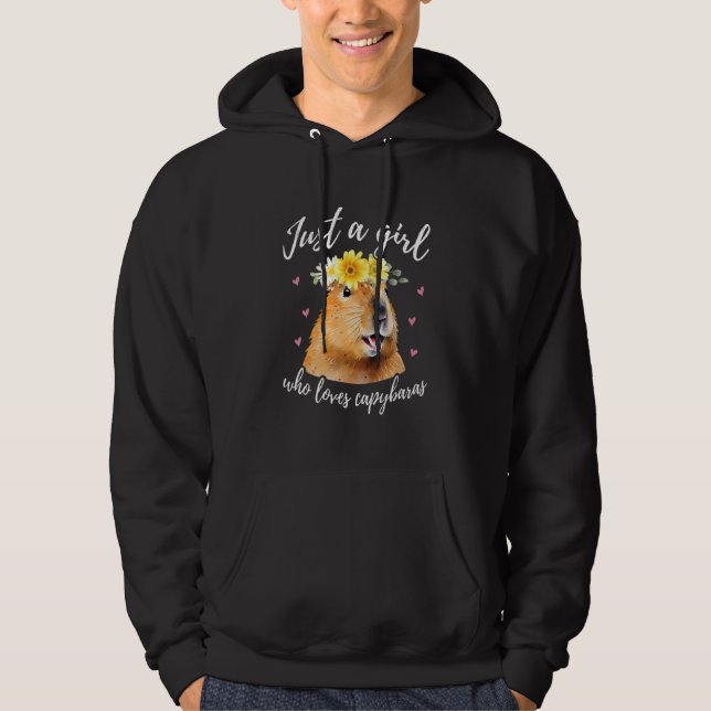 Moletom Apenas Uma Garota Que Ama Capybaras - Capybara Eng (Frente)