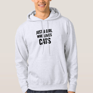 Moletom Apenas uma Garota que Ama Gatos – Fofa Minimal Amo
