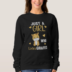 Moletom Apenas Uma Garota Que Ama Girafas - Girafa Bonita