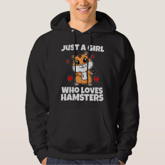 Moletom Apenas Uma Garota Que Ama Hamsters Adorável Roupa 