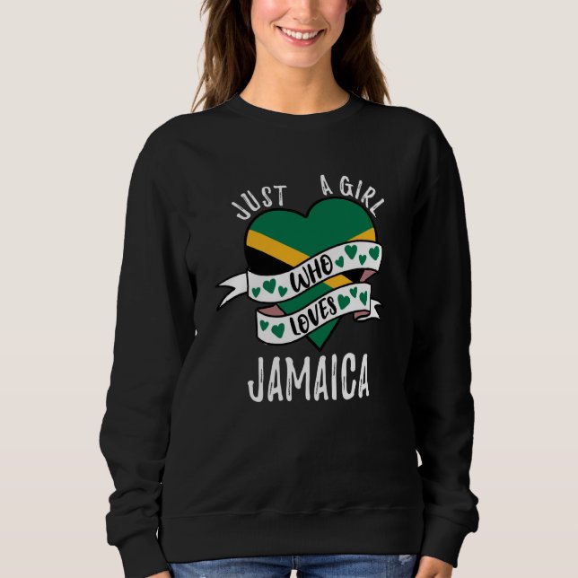 Moletom Apenas Uma Garota Que Ama Jamaica (Frente)