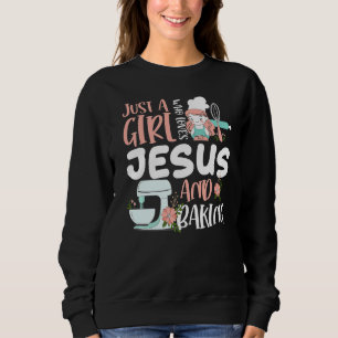 Moletom Apenas Uma Garota Que Ama Jesus E Assar Roupas Eng